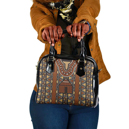 Mali Mud Cloth Village Legacy Shoulder Handbag African Tribal Pattern - African Pride