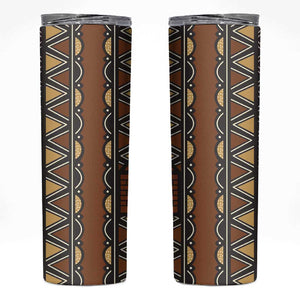 Mali Mud Cloth Village Legacy Skinny Tumbler African Tribal Pattern - African Pride