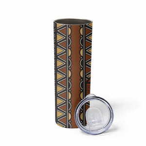 Mali Mud Cloth Village Legacy Skinny Tumbler African Tribal Pattern - African Pride