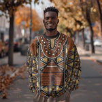 Mali Mud Cloth Village Legacy Sweatshirt African Tribal Pattern - African Pride