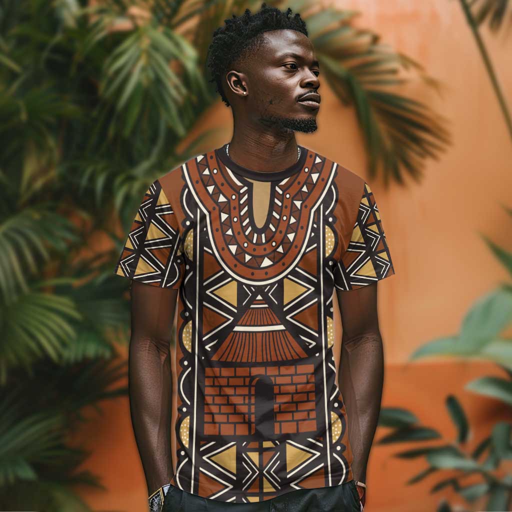 Mali Mud Cloth Village Legacy T shirt African Tribal Pattern - African Pride
