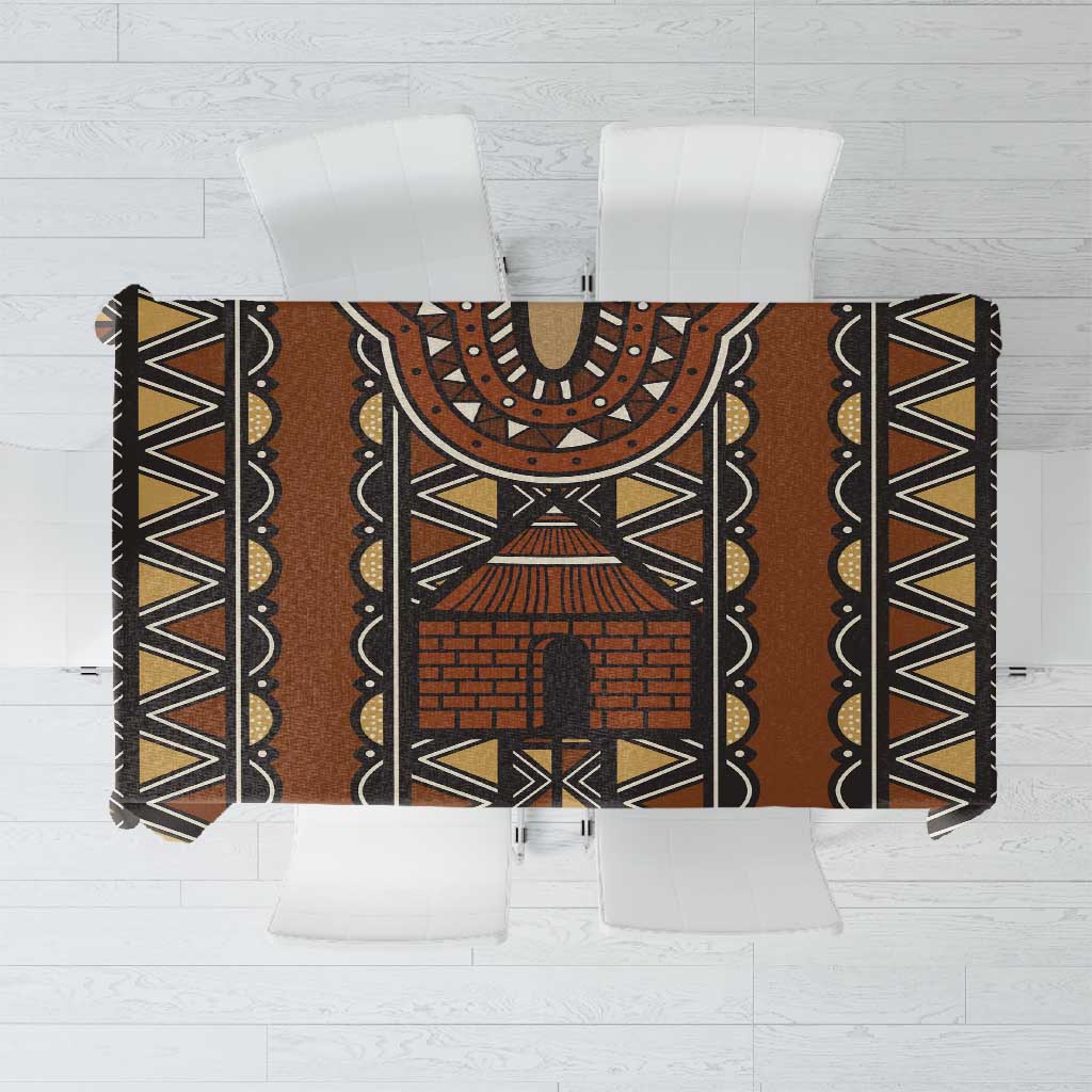 Mali Mud Cloth Village Legacy Tablecloth African Tribal Pattern - African Pride