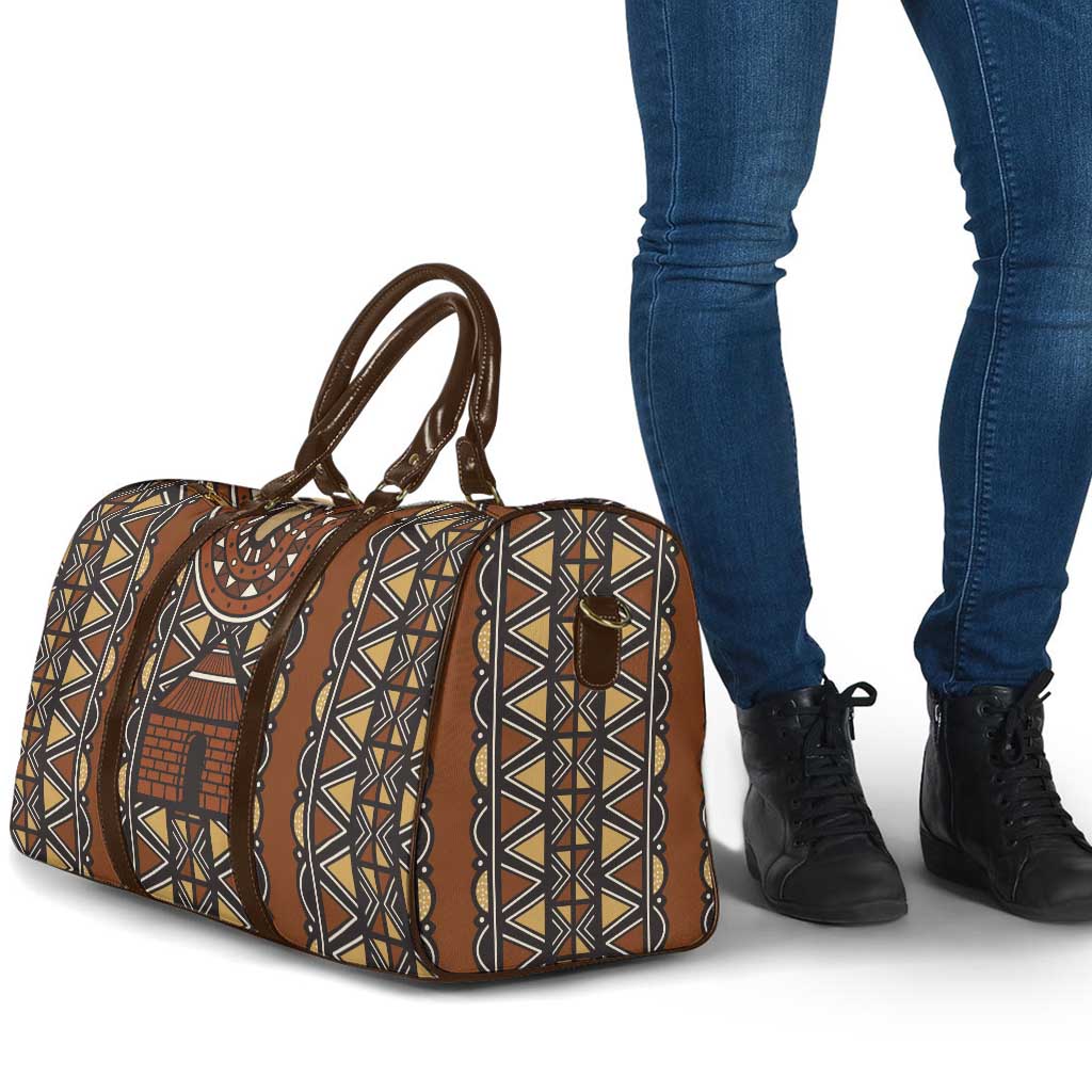 Mali Mud Cloth African Village Travel Bag Ethnic Geometry Style