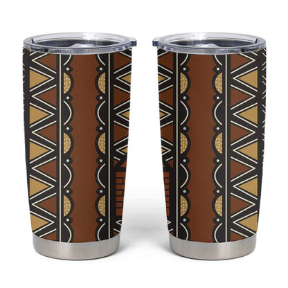 Mali Mud Cloth Village Legacy Tumbler Cup African Tribal Pattern - African Pride