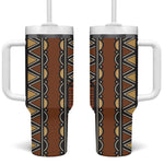 Mali Mud Cloth Village Legacy Tumbler With Handle African Tribal Pattern - African Pride