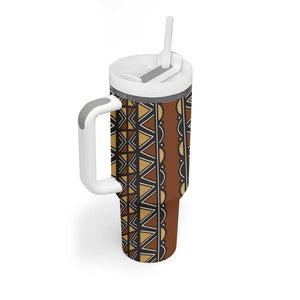 Mali Mud Cloth Village Legacy Tumbler With Handle African Tribal Pattern - African Pride