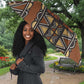 Mali Mud Cloth African Village Umbrella Ethnic Geometry Style
