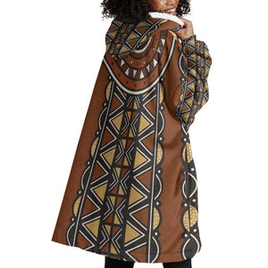 Mali Mud Cloth Village Legacy Wearable Blanket Hoodie African Tribal Pattern - African Pride
