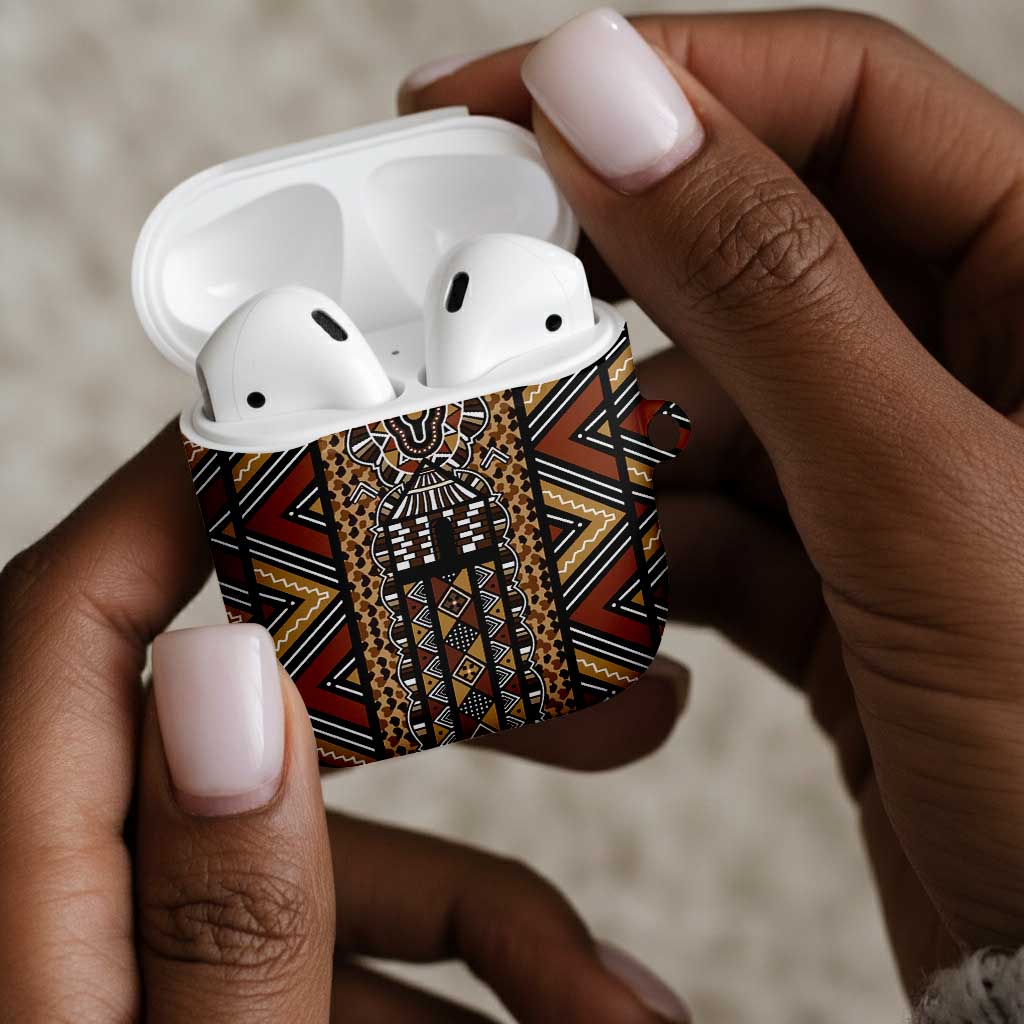 Mali Mud Cloth Leopards Legacy AirPods Case Tribal Village