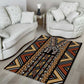 Mali Mud Cloth Leopards Legacy Area Rug African Tribal Pattern - African Pride