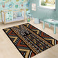 Mali Mud Cloth Leopards Legacy Area Rug African Tribal Pattern - African Pride