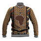 Mali Mud Cloth Leopards Legacy Baseball Jacket African Tribal Pattern - African Pride