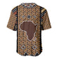 Mali Mud Cloth Leopards Legacy Baseball Jersey African Tribal Pattern - African Pride