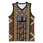 Mali Mud Cloth Leopards Legacy Basketball Jersey African Tribal Pattern LT15