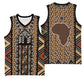 Mali Mud Cloth Leopards Legacy Basketball Jersey African Tribal Pattern LT15