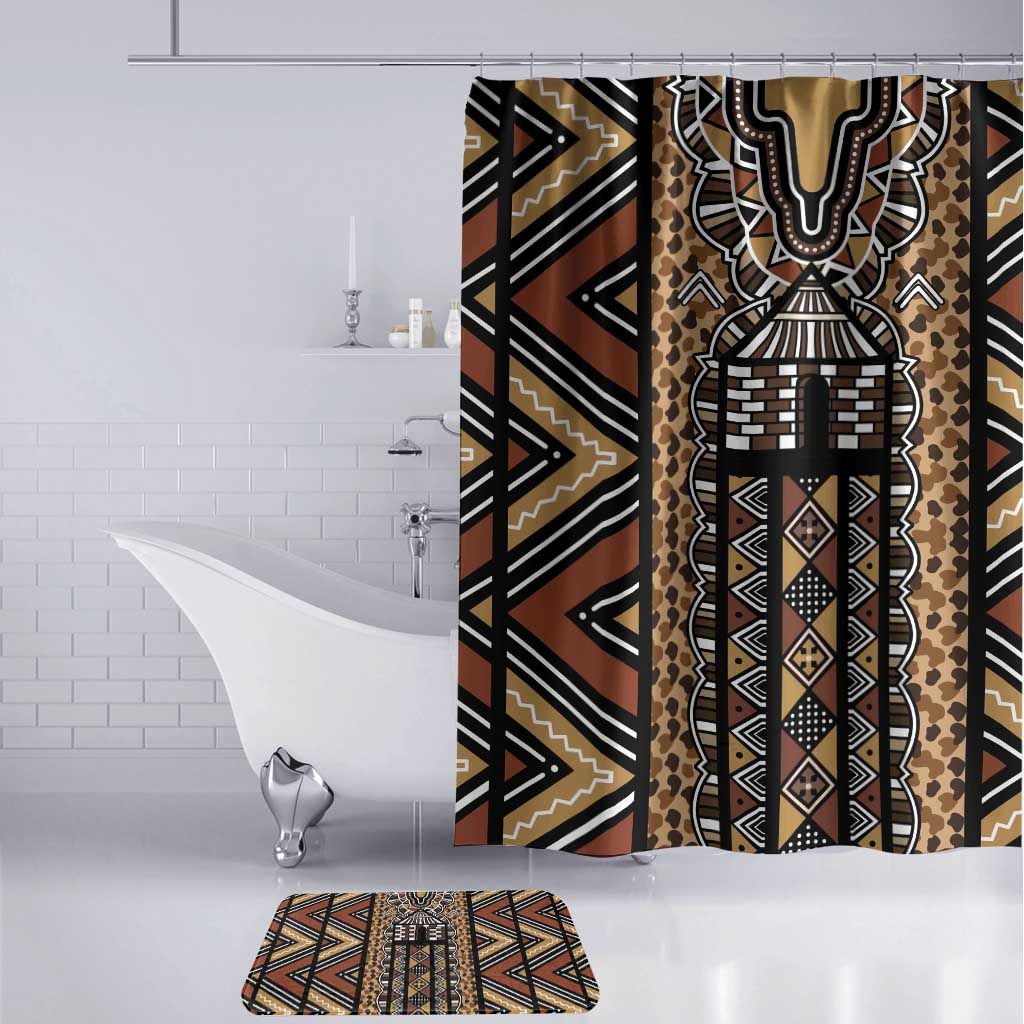 Mali Mud Cloth Leopards Legacy Bathroom Set Tribal Village