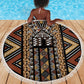 Mali Mud Cloth Leopards Legacy Beach Blanket African Tribal Pattern - African Pride