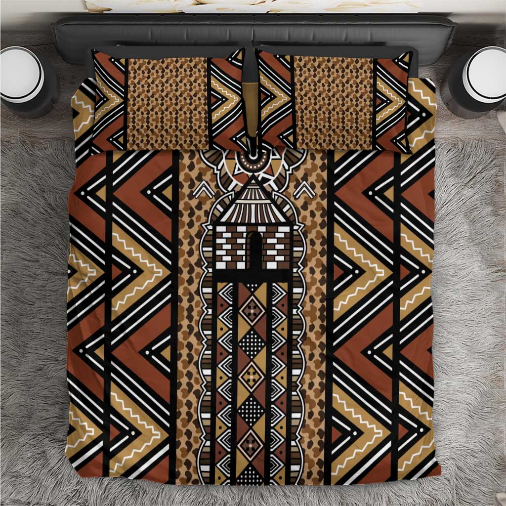 Mali Mud Cloth Leopards Legacy Bedding Set African Tribal Pattern - African Pride
