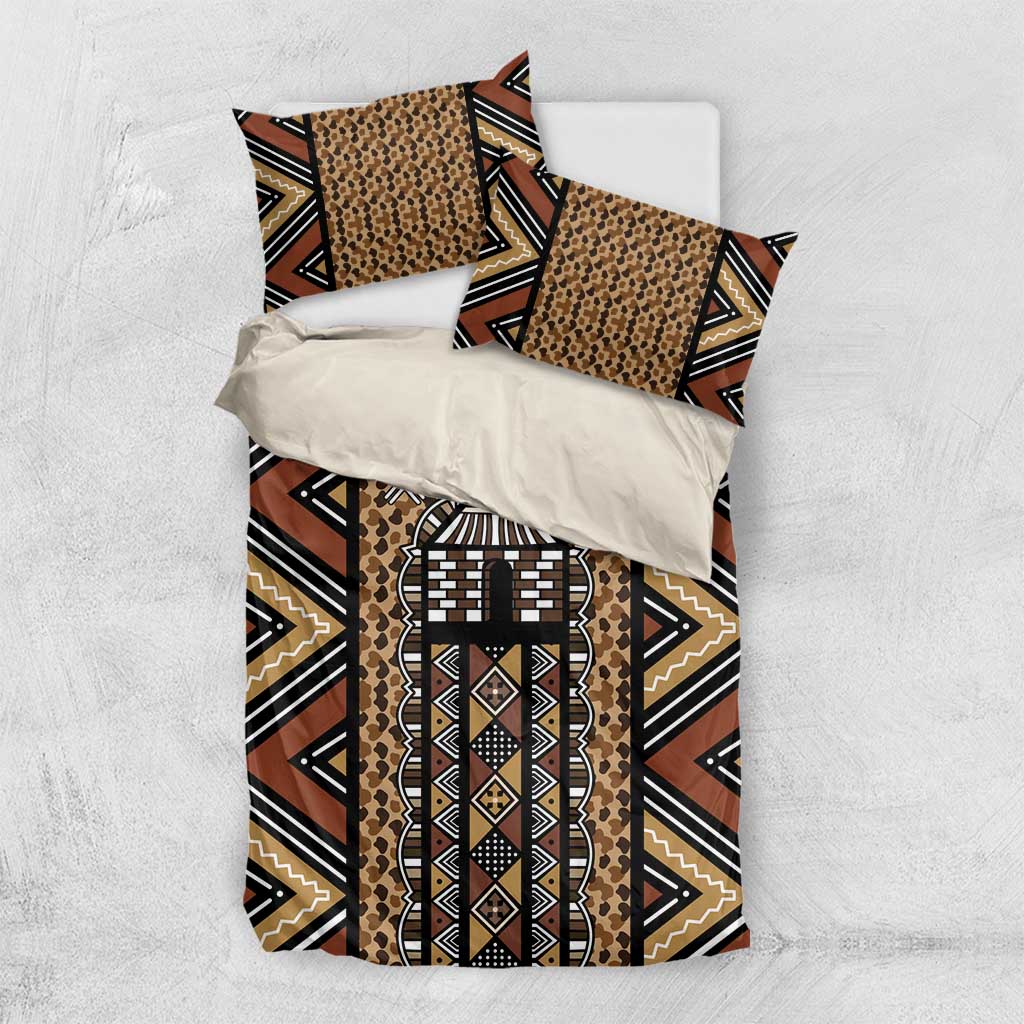 Mali Mud Cloth Leopards Legacy Bedding Set African Tribal Pattern - African Pride
