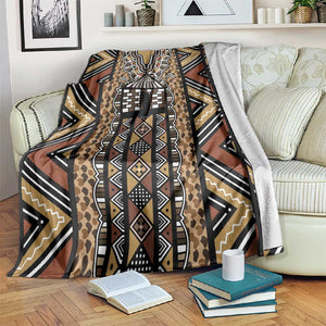 Mali Mud Cloth Leopards Legacy Blanket African Tribal Pattern - African Pride
