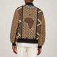 Mali Mud Cloth Leopards Legacy Bomber Jacket African Tribal Pattern - African Pride