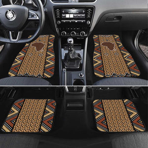 Mali Mud Cloth Leopards Legacy Car Mats African Tribal Pattern - African Pride