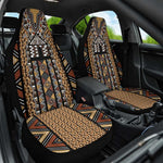 Mali Mud Cloth Leopards Legacy Car Seat Cover African Tribal Pattern - African Pride