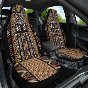 Mali Mud Cloth Leopards Legacy Car Seat Cover African Tribal Pattern - African Pride
