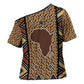 Mali Mud Cloth Leopards Legacy Cross Shoulder Shirt Tribal Village