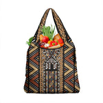 Mali Mud Cloth Leopards Legacy Grocery Bag African Tribal Pattern - African Pride