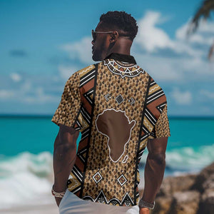 Mali Mud Cloth Leopards Legacy Hawaiian Shirt African Tribal Pattern - African Pride
