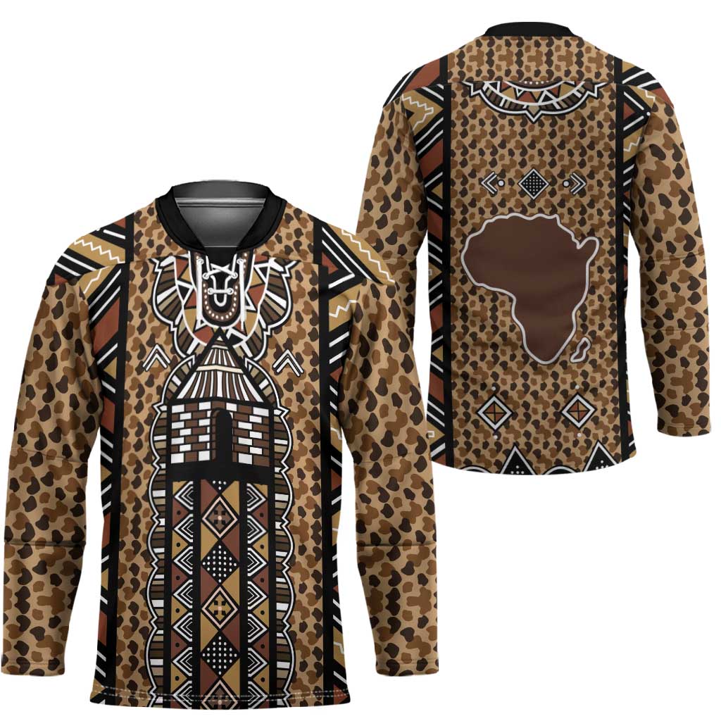 Mali Mud Cloth Leopards Legacy Hockey Jersey Tribal Village