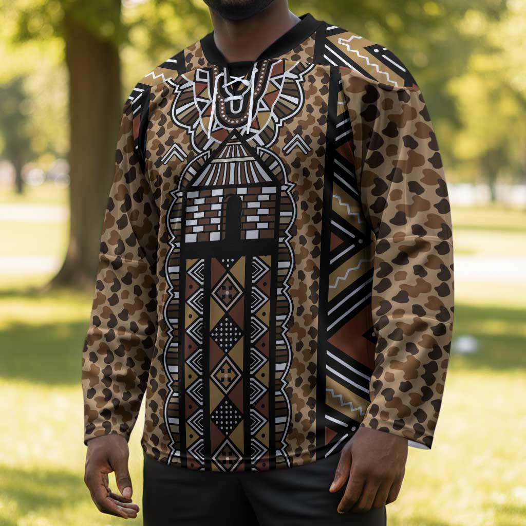 Mali Mud Cloth Leopards Legacy Hockey Jersey Tribal Village