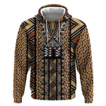 Mali Mud Cloth Leopards Legacy Hoodie African Tribal Pattern - African Pride