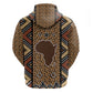 Mali Mud Cloth Leopards Legacy Hoodie African Tribal Pattern - African Pride