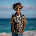 Mali Mud Cloth Leopards Legacy Kid Hawaiian Shirt African Tribal Pattern - African Pride