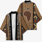 Mali Mud Cloth Leopards Legacy Kimono Tribal Village