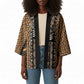 Mali Mud Cloth Leopards Legacy Kimono Tribal Village