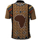 Mali Mud Cloth Leopards Legacy Polo Shirt African Tribal Pattern - African Pride
