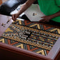 Mali Mud Cloth Leopards Legacy Puzzle Tribal Village