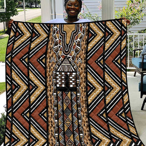 Mali Mud Cloth Leopards Legacy Quilt African Tribal Pattern - African Pride