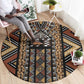 Mali Mud Cloth Leopards Legacy Round Carpet African Tribal Pattern - African Pride