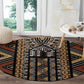 Mali Mud Cloth Leopards Legacy Round Carpet African Tribal Pattern - African Pride