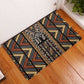Mali Mud Cloth Leopards Legacy Rubber Doormat African Tribal Pattern - African Pride