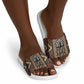 Mali Mud Cloth Leopards Legacy Slide Sandals Tribal Village