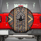 Mali Mud Cloth Leopards Legacy Spare Tire Cover African Tribal Pattern - African Pride