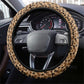 Mali Mud Cloth Leopards Legacy Steering Wheel Cover African Tribal Pattern - African Pride