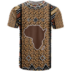 Mali Mud Cloth Leopards Legacy T shirt African Tribal Pattern - African Pride