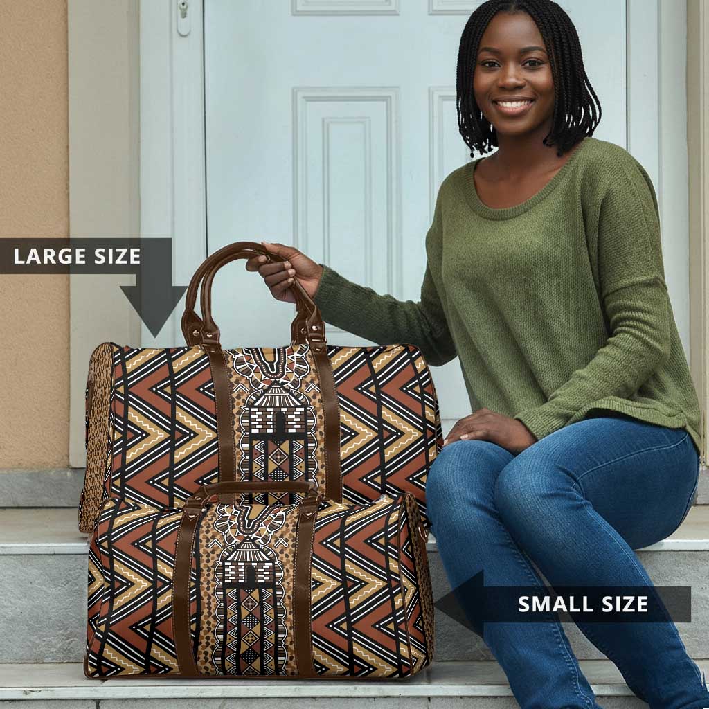 Mali Mud Cloth Leopards Legacy Travel Bag Tribal Village