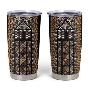 Mali Mud Cloth Leopards Legacy Tumbler Cup African Tribal Pattern - African Pride